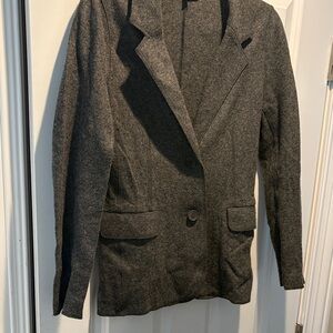 Talbots Charcoal Gray Wool-Blend Jacket